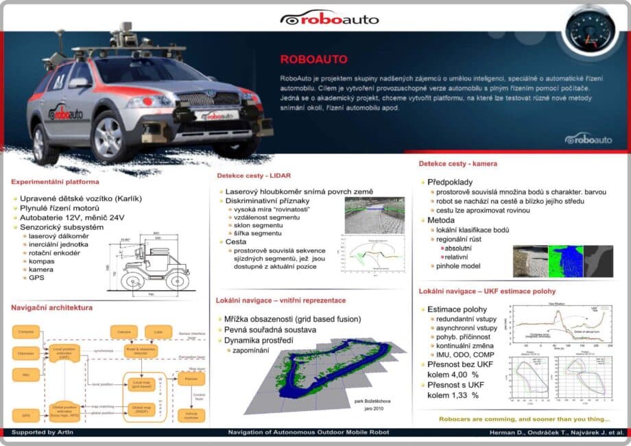 Lokální navigace autonomního mobilního robota