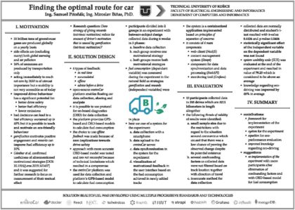 Determining the optimal driving of the car