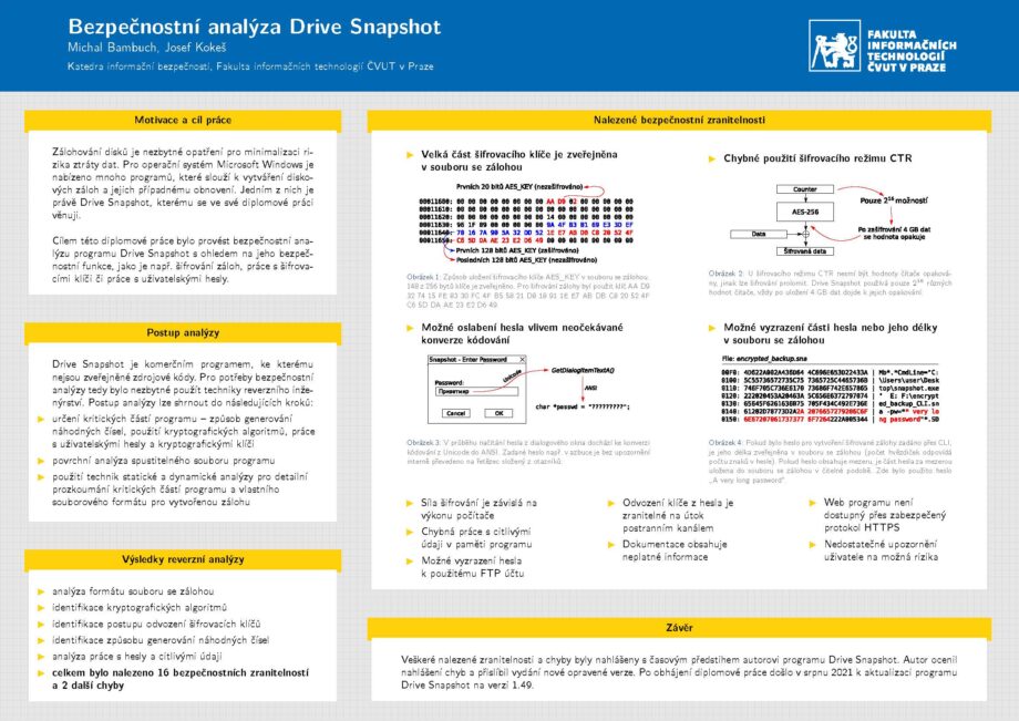 Drive Snapshot Security Analysis