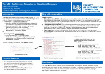 Tiny x86 – Architecture Simulator for Educational Purposes