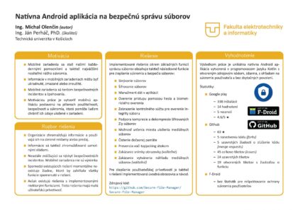 Native Android application for secure file management