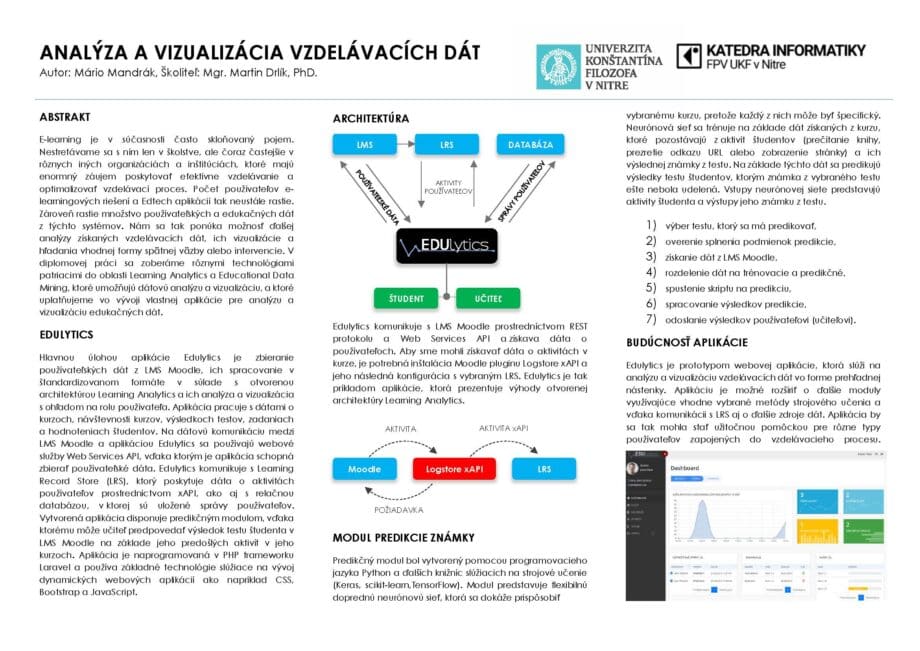 Educational data analysis and visualization