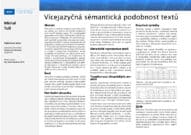 Vícejazyčná sémantická podobnost textů