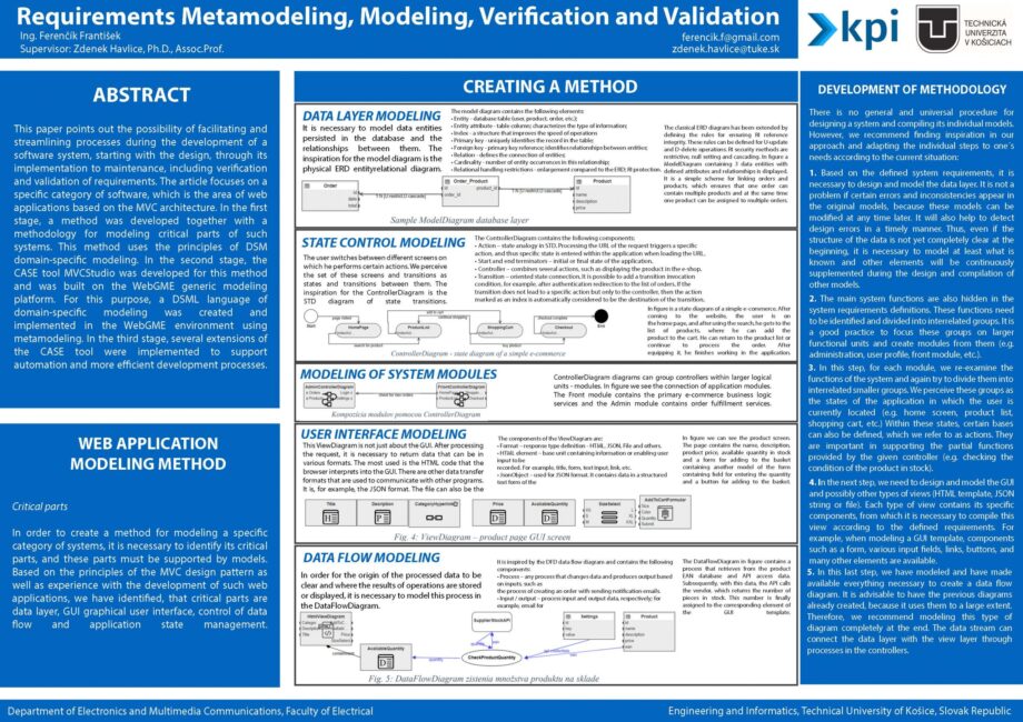 Metamodelovanie, modelovanie, verifikácia a validácia požiadaviek