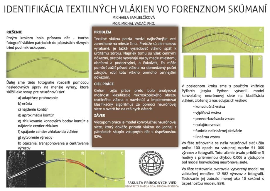 Identifikácia textilných vlákien vo forenznom skúmaní