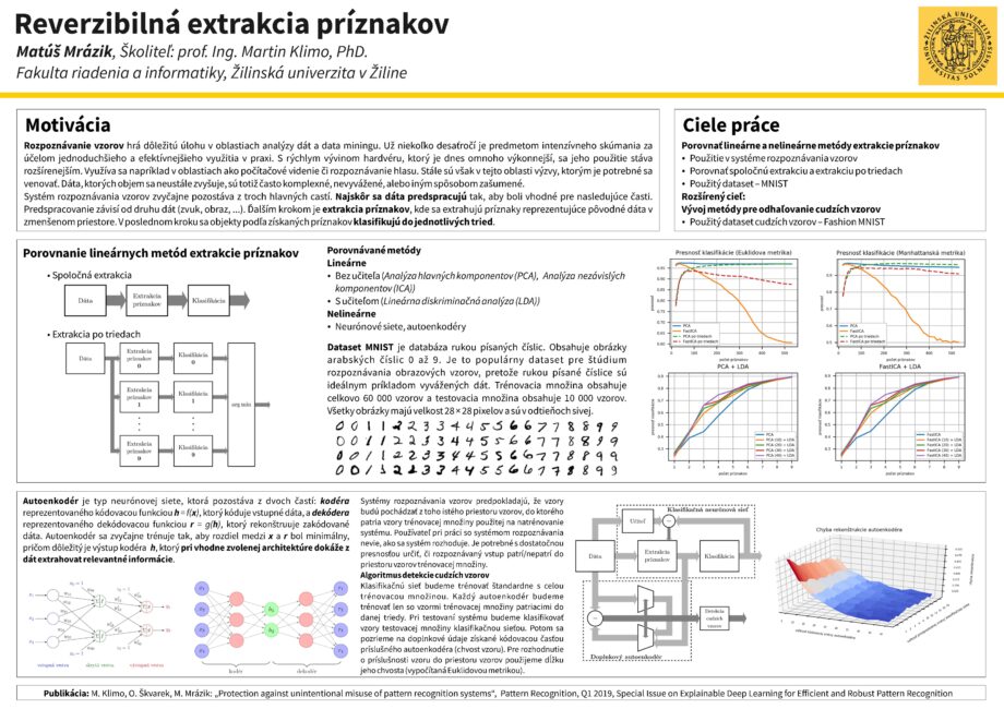 Reversible feature extraction