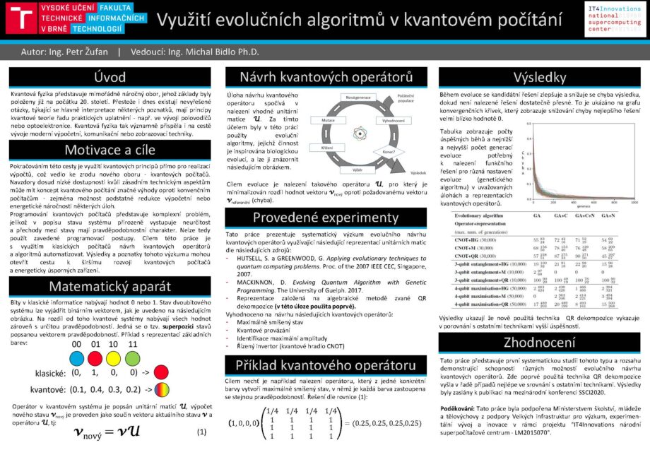 Využití evolučních algoritmů v kvantovém počítání