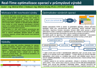 Real-Time optimalizace operací v průmyslové výrobě