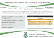 Vyhodnocovací server pro soutěže v programování