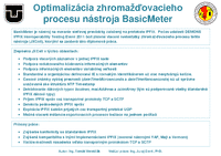 Optimalizácia zhromažďovacieho procesu nástroja BasicMeter