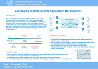 Leveraging Toolkits in BPM Application Development