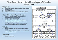 Simulace hierarchie sdílených pamětí cache