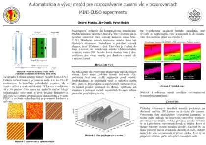 Automatizácia a vývoj metód pre rozpoznávanie cunami vĺn v pozorovaniach MINI-EUSO experimentu