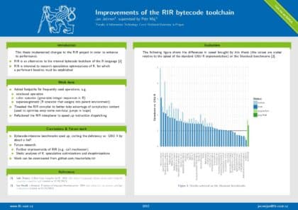 Zlepšení bytecode interpretu a překladače projektu RIR