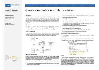 Generování testovacích dat z anotací