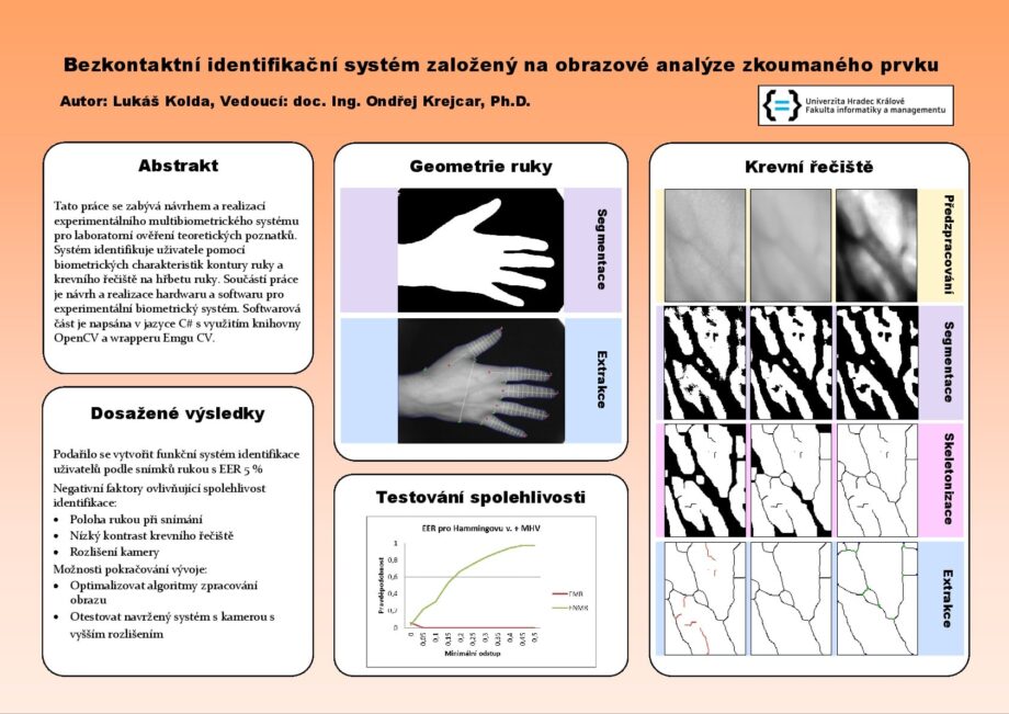 Bezkontaktní identifikační systém založený na obrazové analýze snímaného prvku