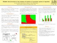 Reliable characterization of the existence of solutions of parametric systems of equations