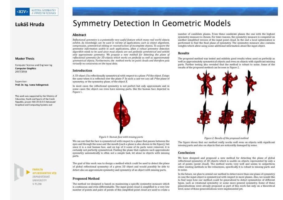 Hledání symetrie v geometrických modelech