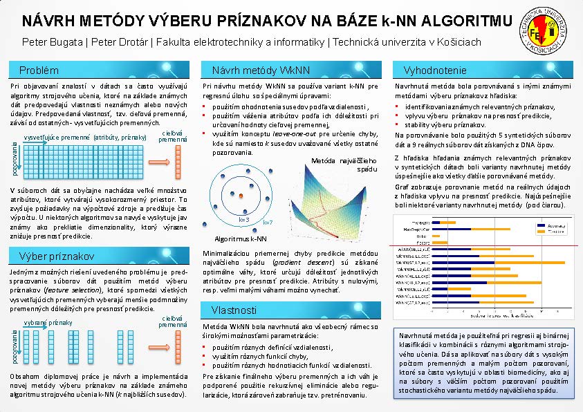 Návrh metódy výberu príznakov na báze k-NN algoritmu