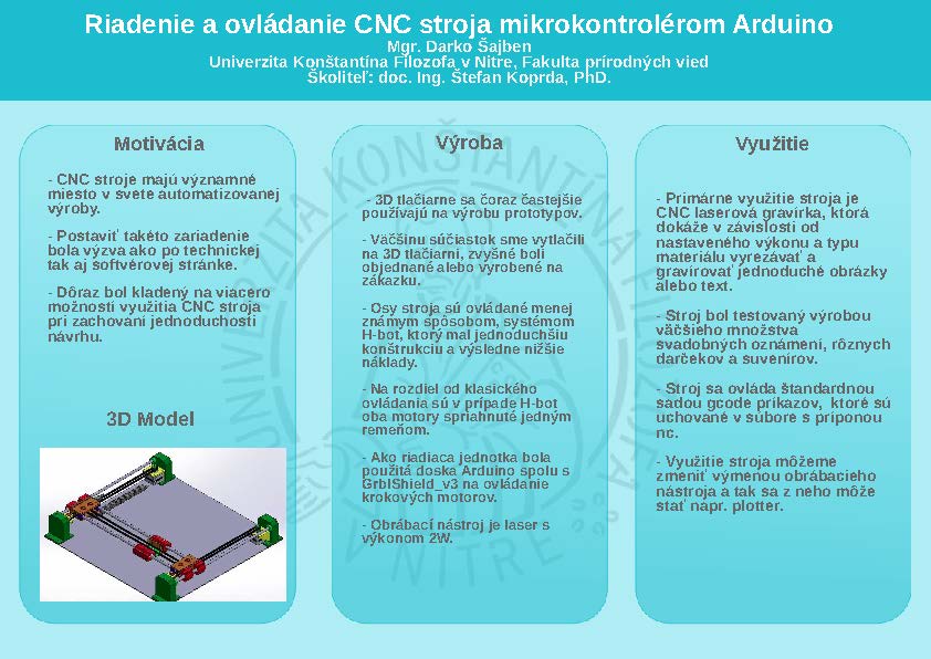 Management and control of the CNC machine with Arduino microcontroller