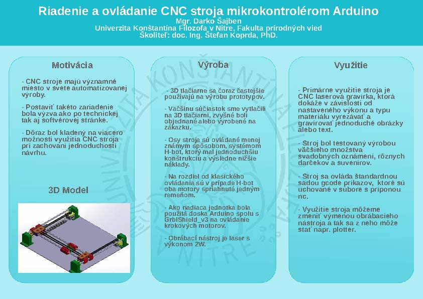 Riadenie a ovládanie CNC stroja mikrokontrolérom Arduino