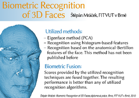 Biometric Recognition of 3D Faces