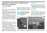 Integration of Java and C++ Federations in M&S HLA Simulations