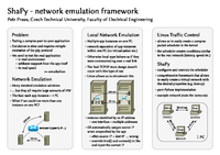 Framework for network management to support simulation of varying network conditions