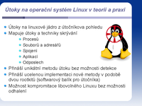 Útoky na operační systém Linux v teorii a praxi
