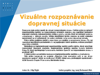 Vizuálne rozpoznávanie dopravnej situácie