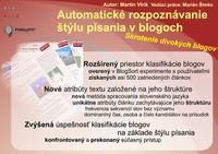Automaticke rozpoznávanie štýlu písania v blogoch