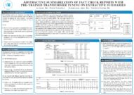 Abstractive summarization of fact check reports with pre-trained transformer tuning on extractive summaries