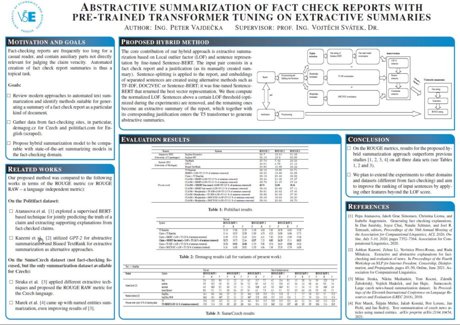 Abstractive summarization of fact check reports with pre-trained transformer tuning on extractive summaries