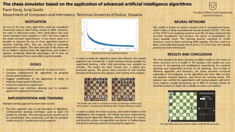 Šachový simulátor využitím pokročilých metód umelej inteligencie
