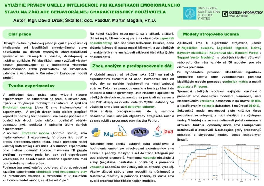 The use of elements of artificial intelligence in the classification of the emotional state based on the user’s behavioral characteristics