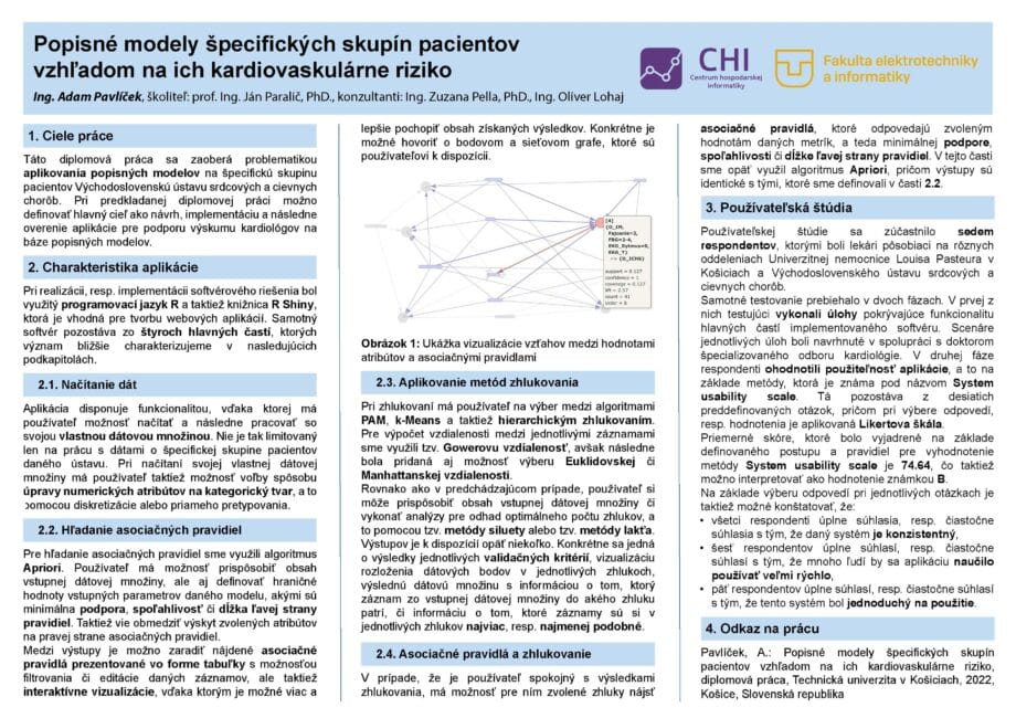 Popisné modely špecifických skupín pacientov vzhľadom na ich kardiovaskulárne riziko