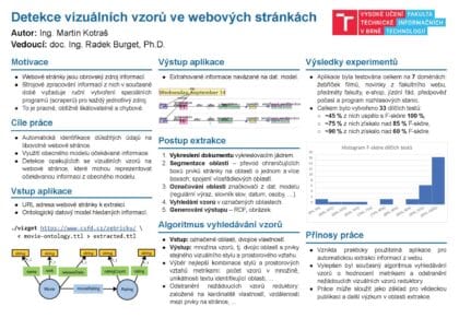 Detecting visual patterns in web pages