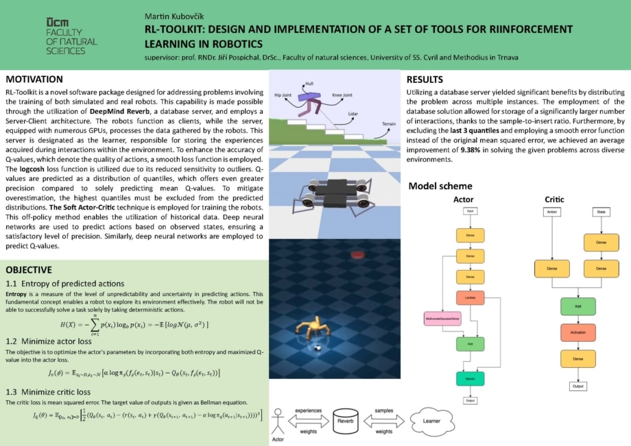 RL-Toolkit: Návrh a implementácia sady nástrojov pre učenie s posilňovaním v robotike