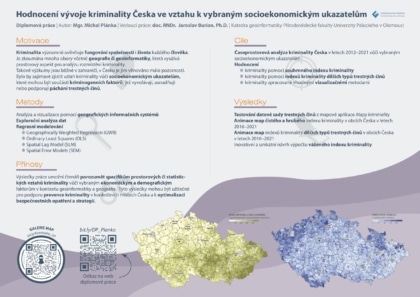 HODNOCENÍ VÝVOJE KRIMINALITY ČESKA VE VZTAHU K VYBRANÝM SOCIOEKONOMICKÝM UKAZATELŮM