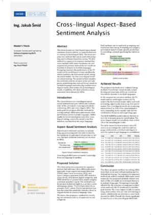 Cross-lingual Aspect Based Sentiment Analysis