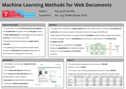 Metody strojového učení nad webovými dokumenty