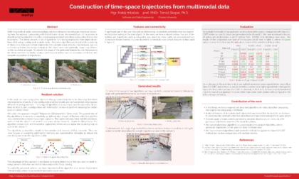 Construction of time-space trajectories from multimodal data