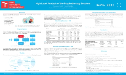 Analysis of entities in psychotherapeutic sessions