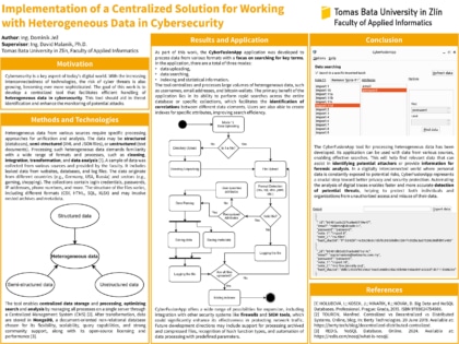 Implementation of a Centralized Solution for Working with
Heterogeneous Data in Cybersecurity