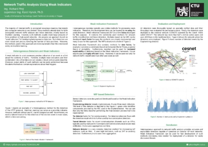 Network Traffic Analysis Using Weak Indicators