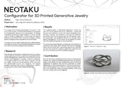 Configurator for 3D Printed Generative Jewelry