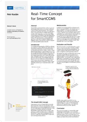 Real-Time Concept for SmartCGMS
