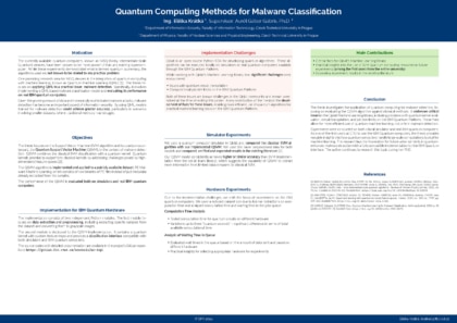Quantum Computing Methods for Malware Classification