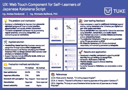 UX. Webový dotykový komponent pre samoukov japonského písma
Katakana