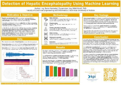 Detekcia Hepatálnej encefalopatie s využitím metód
strojového učenia